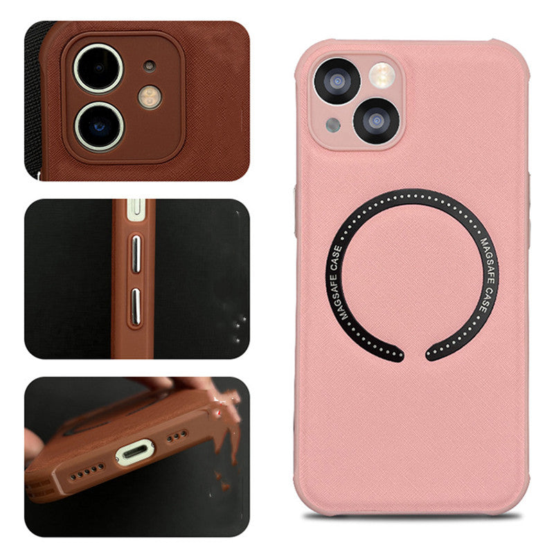 DeiBox - Iphone Leder Handy Hülle / Mag Safe
